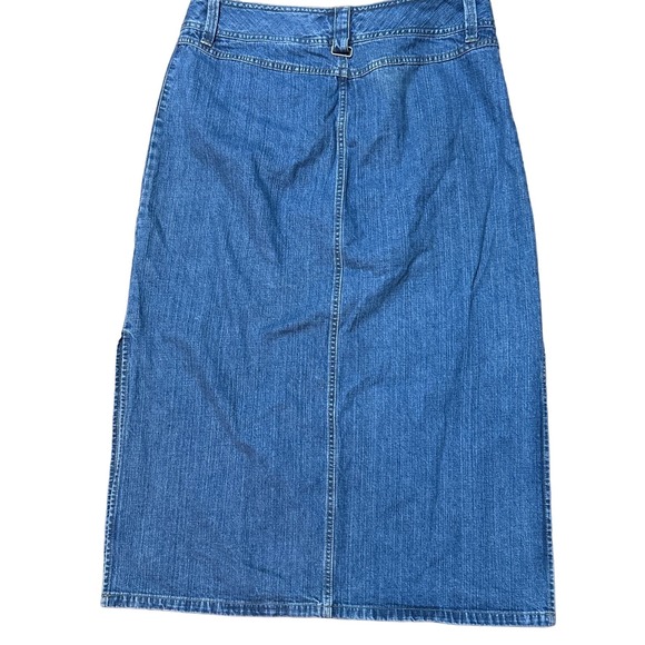 Vintage Faded Glory Midi Denim Skort Size:14 90s/Y2k - Picture 4 of 4